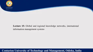 Enhancing Agriculture Through Global Knowledge Networks and Information Management Systems