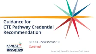 Guidance for CTE Pathway Credential Recommendation SB.123