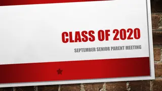 Senior Graduation and Financial Aid Information Updates