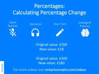 Mastering Percentage Changes: Examples and Practice