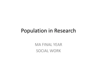 Research Populations in Social Work Studies