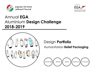 EGA Aluminium Design Challenge 2018-2019: Humanitarian Relief Packaging Project