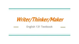 English 131 Textbook: A Comprehensive Guide to Writing, Reading, and Argumentation