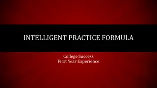 College Success Blueprint: The Intelligent Practice Formula