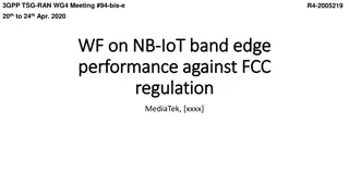 Analysis of IoT Band Edge Performance Against FCC Regulations in 3GPP TSG-RAN-WG4 Meeting