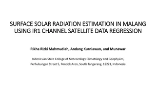 Estimation of Surface Solar Radiation in Malang Using Satellite Data Regression