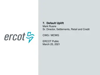 ERCOT Default Uplift and Payment Procedures