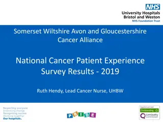 Cancer Patient Experience Survey Results 2019 - Somerset, Wiltshire, Avon, and Gloucestershire