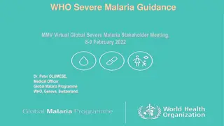 Severe Malaria Treatment Guidelines by WHO