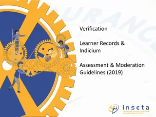 Guidelines for Verification and Assessment Process in 2019