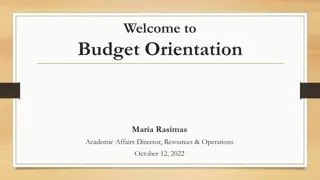 Budget Orientation for Managing Financial Resources