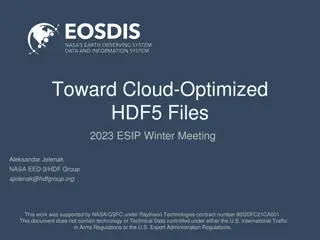 Cloud-Optimized HDF5 Files Overview