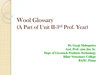 Understanding Wool: A Comprehensive Glossary of Terminology in Sheep Wool Production