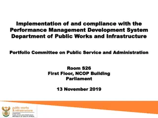 Implementation of Performance Management Development System at Department of Public Works and Infrastructure