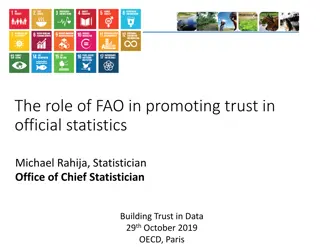 Promoting Trust in Official Statistics: FAO's Role and Strategies