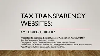 Tax Transparency Websites: Best Practices for Texas School Assessors