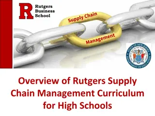 Rutgers Business School Supply Chain Management Curriculum Overview