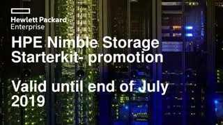 HPE Nimble Storage Solutions: Starter Kits Promotion