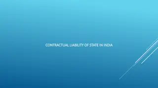 Contractual Liability of State in India - Recognition and Application