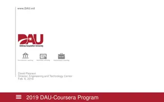 Online Learning Programs Offered by DAU-Coursera Consortium