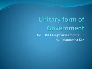 Comparison of Unitary and Federal Government Systems