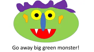 Meet the Big Green Monster with Purple Hair and Yellow Eyes