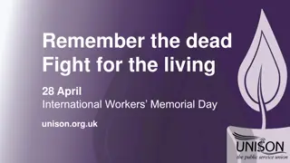 Remember the Dead, Fight for the Living: International Workers Memorial Day