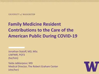 Family Medicine Residents' Contributions to COVID-19 Care: Stories from the Frontline