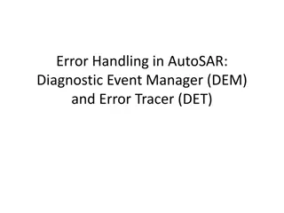 Effective Error Handling in AUTOSAR: DEM and DET Components