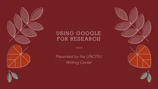 Mastering Research Using Google: Tips, Guidelines, and Tools