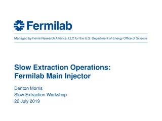 Slow Extraction Operations at Fermilab Main Injector