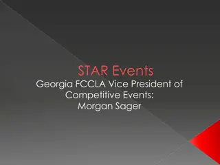 Guide to Participating in STAR Events in Georgia FCCLA