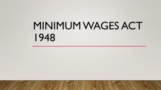 Overview of Minimum Wages Act 1948 for Unorganized Workers