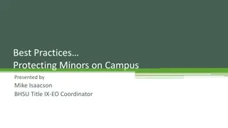 Best Practices for Protecting Minors on Campus