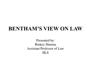 Bentham's View on Law: Essential Elements and Eight Aspects Explained