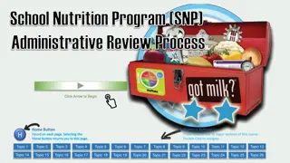 School Nutrition Program (SNP) Administrative Review Process