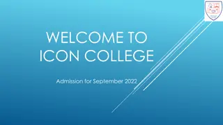 Courses and Admission Details at Icon College for September 2022