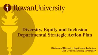 Rowan University DEI Strategic Action Plan Overview