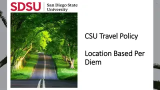 CSU Travel Policy: Per Diem Implementation Guidelines