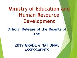 National Grade 6 Assessments 2019 Results Summary