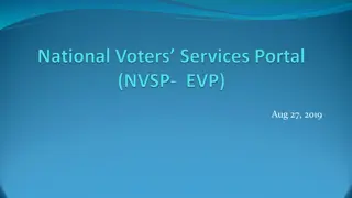 Enhancing Voter Services through National Voters Services Portal (NVSP)