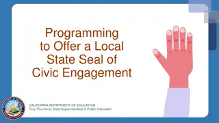 Local State Seal of Civic Engagement Program in California