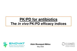 PK/PD Approach for Antibiotics: In Vivo Efficacy Indices