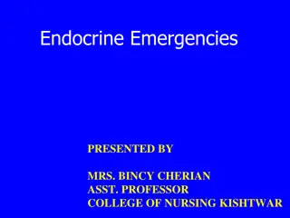 Endocrine Emergencies and Diabetes Mellitus