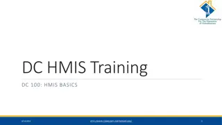 DC HMIS Training for Homeless Services Providers