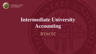 Intermediate University Accounting Basics