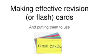 Effective Revision Techniques Using Flash Cards