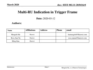 Multi-RU Indication in Trigger Frame for IEEE 802.11