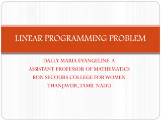 Overview of Linear Programming Problems in Operations Research