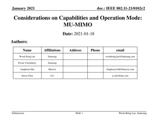 IEEE 802.11 MU-MIMO Considerations and Test Results